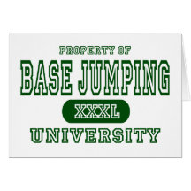 Base Jumping University Greeting Cards