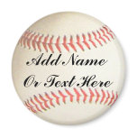 BASEBALL ADD NAME OR TEXT HERE-MAGNET