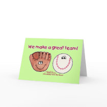 Baseball and Baseball Glove Team