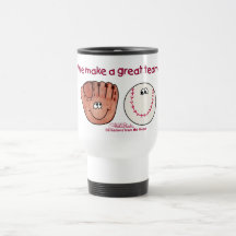 Baseball and Baseball Glove Team Mug