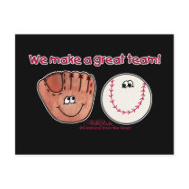 Baseball and Baseball Glove Team
