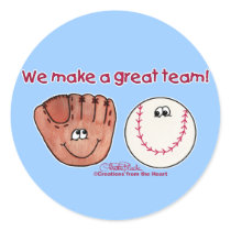Baseball and Baseball Glove Team