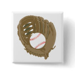 baseball and glove mitt pins