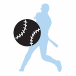baseball and player silhouette graphic design photo cutout