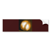 Baseball Artwork Bumper Sticker