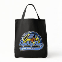 Baseball Australian Shepherd Agility Tote Bags