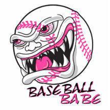baseball babe girl baseball player fan design acrylic cut out