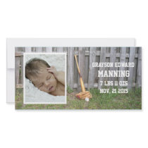 Baseball Baby Announcement