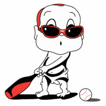 baseball baby photo cut out