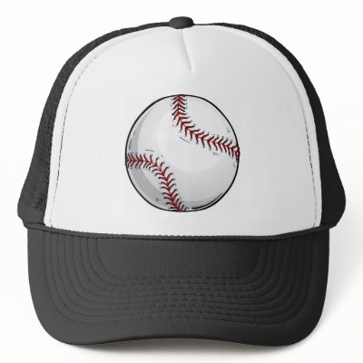 Baseball Ball 1 Mesh Hat by CelebrationZazzle