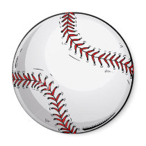 Baseball Ball 1 Refrigerator Magnets
