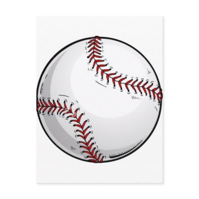 Baseball Ball 1 Postcards by CelebrationZazzle