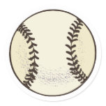 Baseball Ball 3 Round Sticker