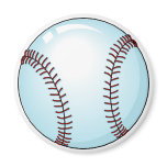 Baseball Ball 4 Magnets