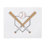 baseball bats and home plate graphic flyer design