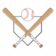 baseball bats and home plate graphic acrylic cut out