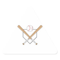 baseball bats and home plate graphic sticker