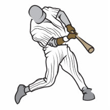 baseball batter graphic cut out