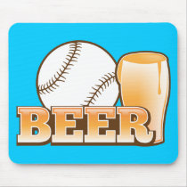 BASEBALL & BEER design by The Beer Shop Mousemat