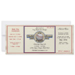 Baseball Birthday Field Pass Personalized Invites