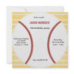 Baseball Birthday invitations