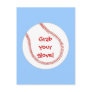 Baseball Birthday Party Invitations on postcards