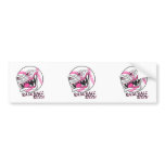baseball bitch girl baseball player fan design bumper stickers