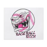 baseball bitch girl baseball player fan design flyers