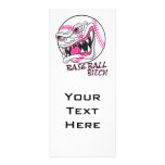 baseball bitch girl baseball player fan design rack cards