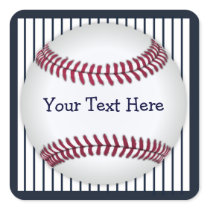 Baseball Blue Pin Stripes Personalised
