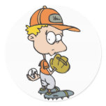 Baseball Boy Sticker
