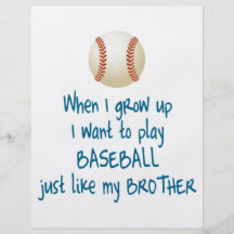Baseball Brother Custom Flyer