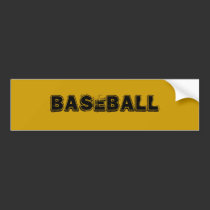 Baseball Bumper Sticker bumper stickers