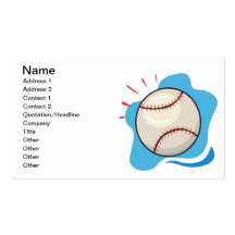 Baseball Business Cards