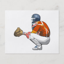 baseball catcher realistic vector illustration flyers