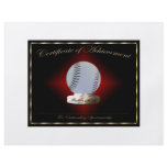 Baseball Certificate of Achievement Flyer Design