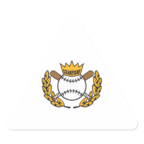 baseball champions logo design sticker