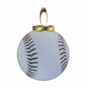 Baseball Christmas Ornament photo sculptures