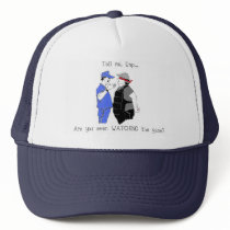 Baseball Coach and Umpire Face Off Trucker Hats