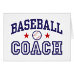 Baseball Coach Cards