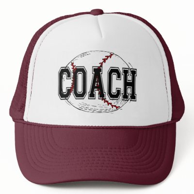 Baseball Coach T-shirts and Gifts. Hats by leigh10970