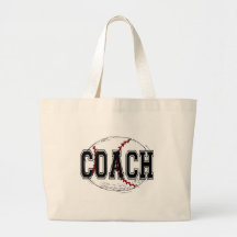 Baseball Coach T-shirts and Gifts. Tote Bags