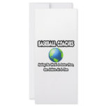 Baseball Coaches...Making the World a Better Place Custom Rack Cards