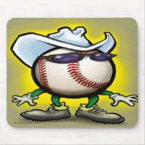 Baseball Cowboy Mouse Mat