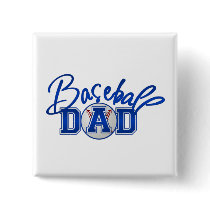 Baseball DAD blue Buttons