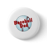 Baseball Dad Button