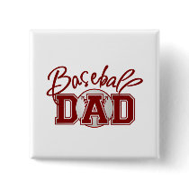 Baseball DAD Buttons