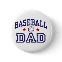 Baseball Dad Button