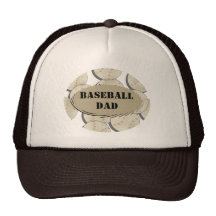 "Baseball Dad" Cap Trucker Hats