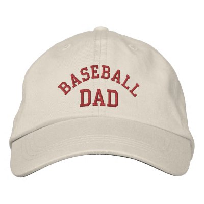 Baseball Dad Embroidered Hat by SmilinEyesTreasures